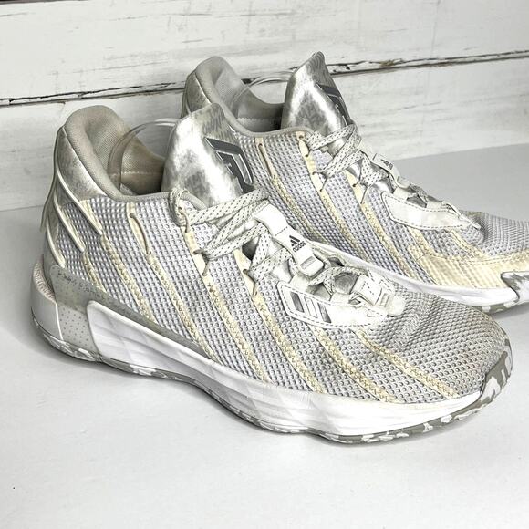 Adidas Dame 7 Cloud White High Top Basketball Sneakers Shoe Size 11 main image 4